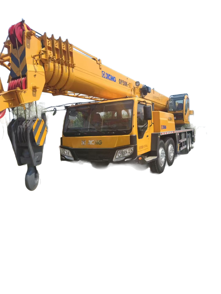 Second-hand 50-ton XCMG crane for sale at a low price