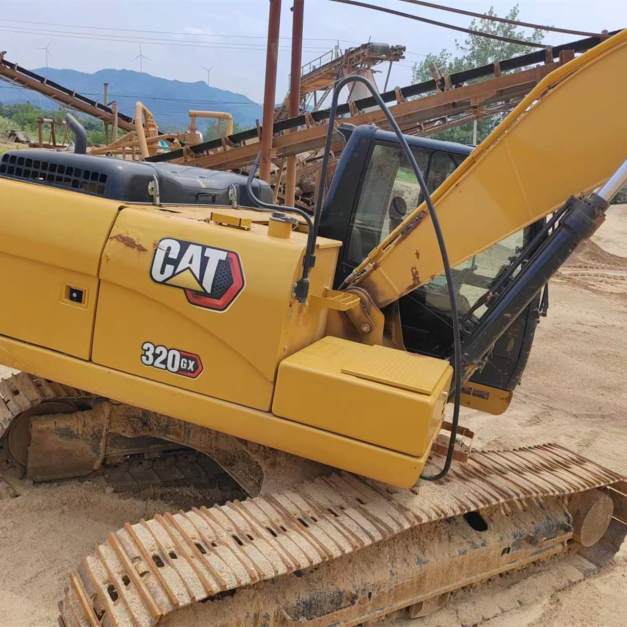 Full Model 320GX Used Cat Excavator Backhoe Machine 20ton Fuel Efficient 4